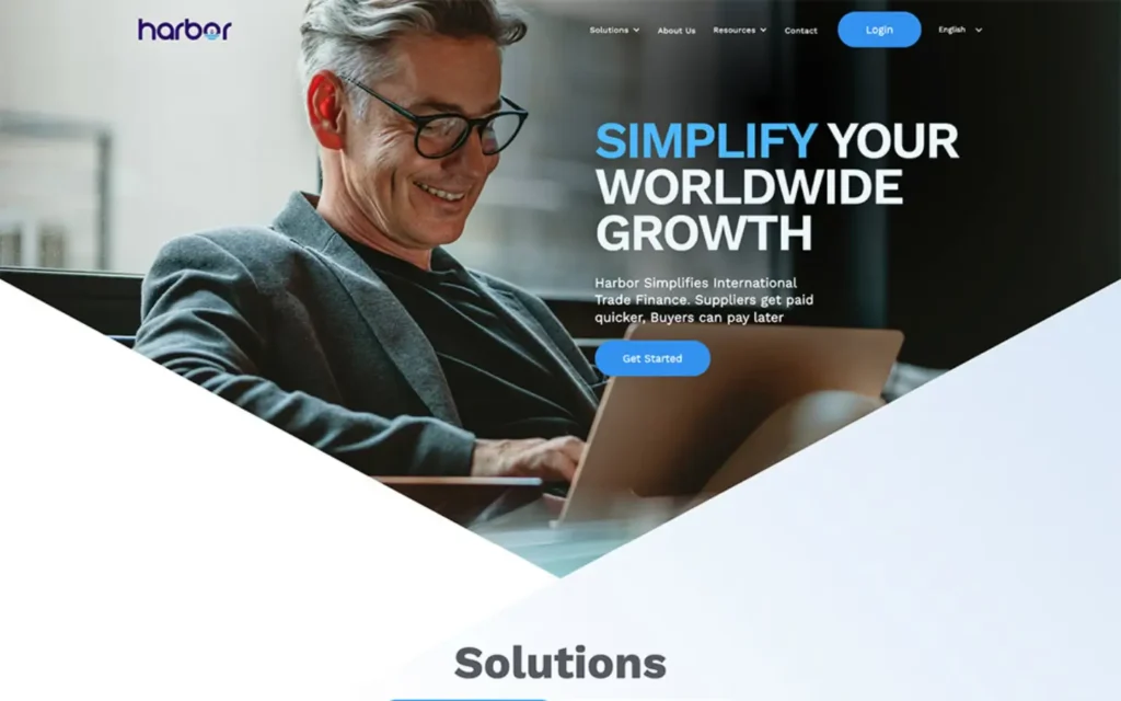 Harbor Webflow website developed from supplied Figma designs